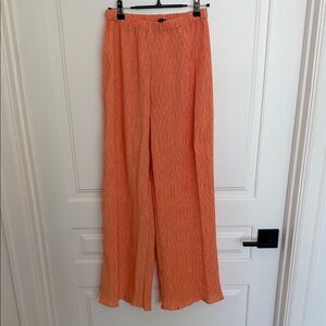 Chic Orange Wide-Leg Pants for Women